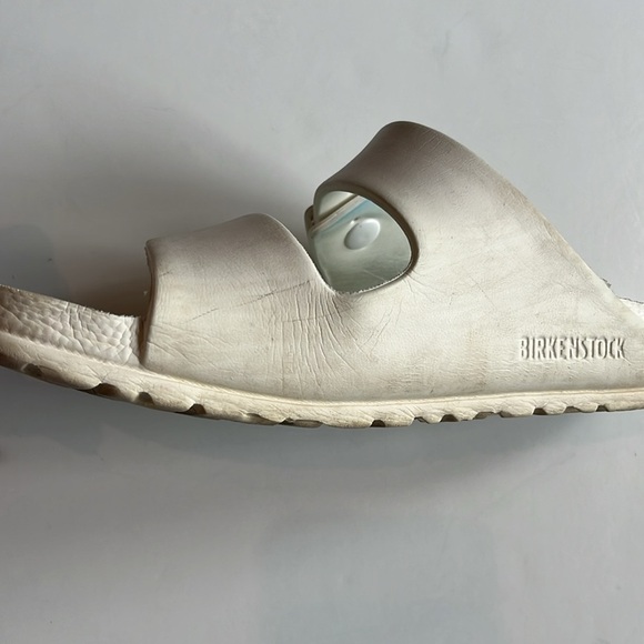 Birkenstock Arizona EVA White Rubber Comfort Slides Buckles Size 39 - Picture 5 of 9